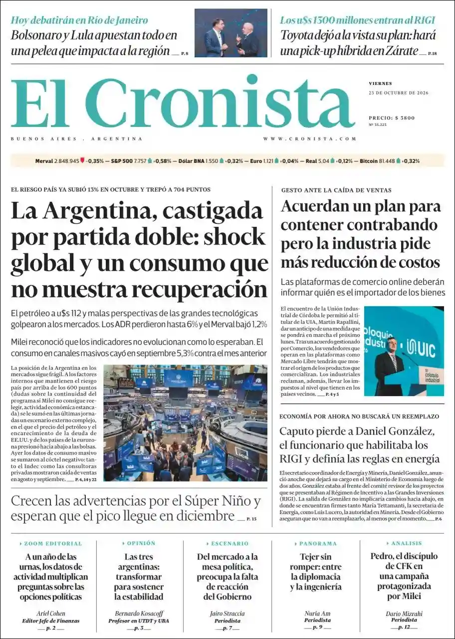 Estudios Max | Radio Nativa - Tapa del diario Cronista
