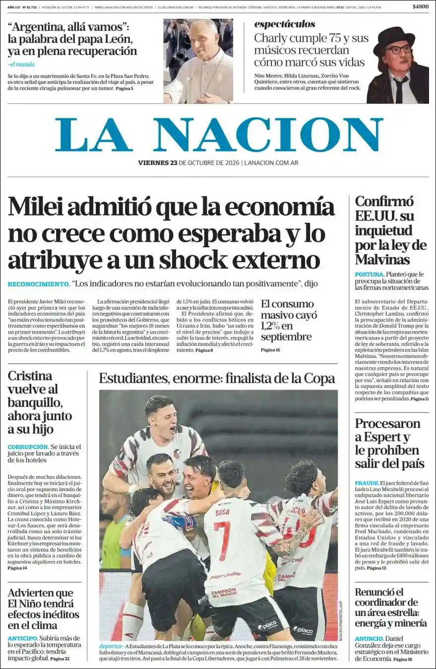 Estudios Max | Radio Nativa - Tapa del diario Nacion