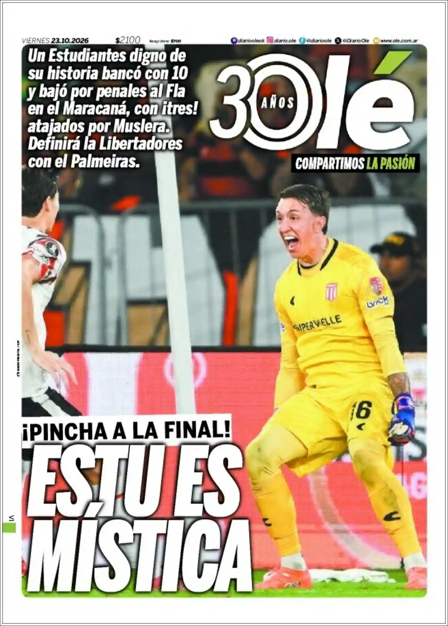 Estudios Max | Radio Nativa - Tapa del diario Ole
