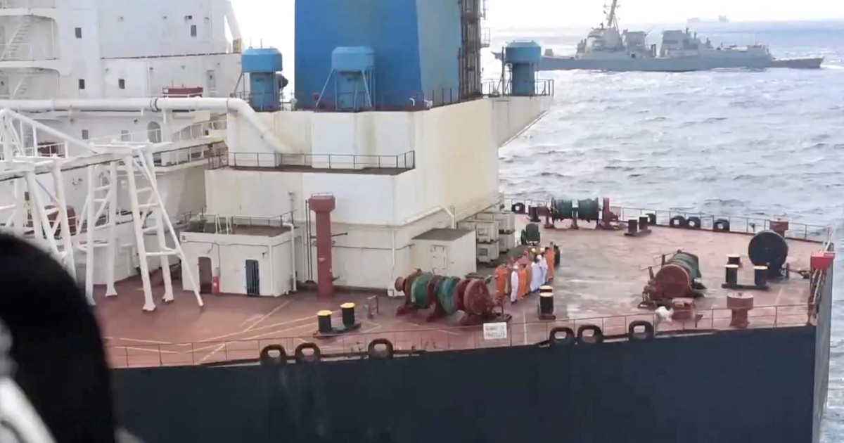 Estados Unidos interceptó otro buque petrolero en el Índico tras rastrearlo desde el Caribe