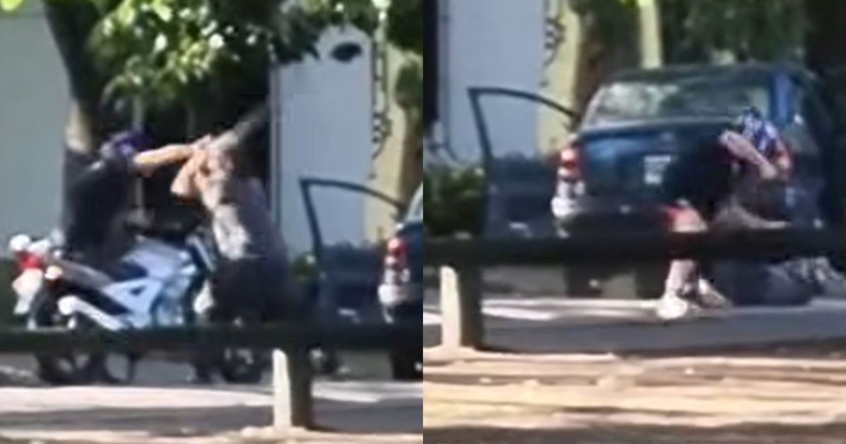 Un motociclista mató a golpes al conductor de un auto en medio de una pelea por un accidente en la calle